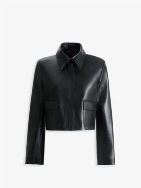 Nour Hammour Bleeker Fitted Leather Jacket